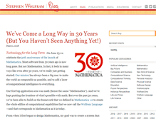 Tablet Screenshot of blog.stephenwolfram.com